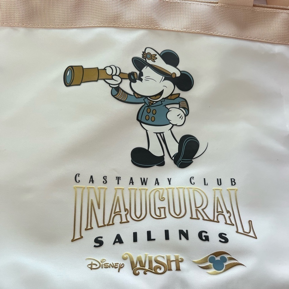 NWT Disney Wish Inaugural Sailings Tote and - Picture 3 of 16